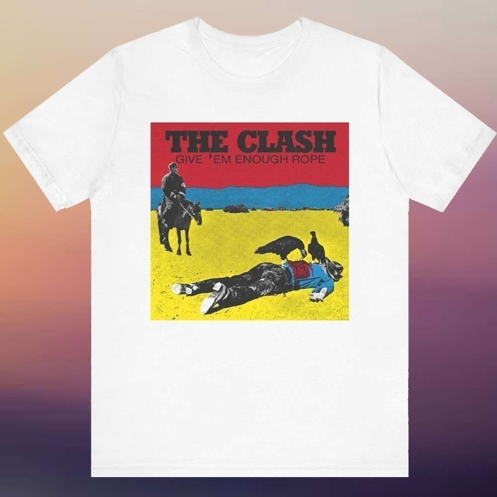 The Clash Give Em Enough Rope Punk Rock Album Graphic T-Shirt